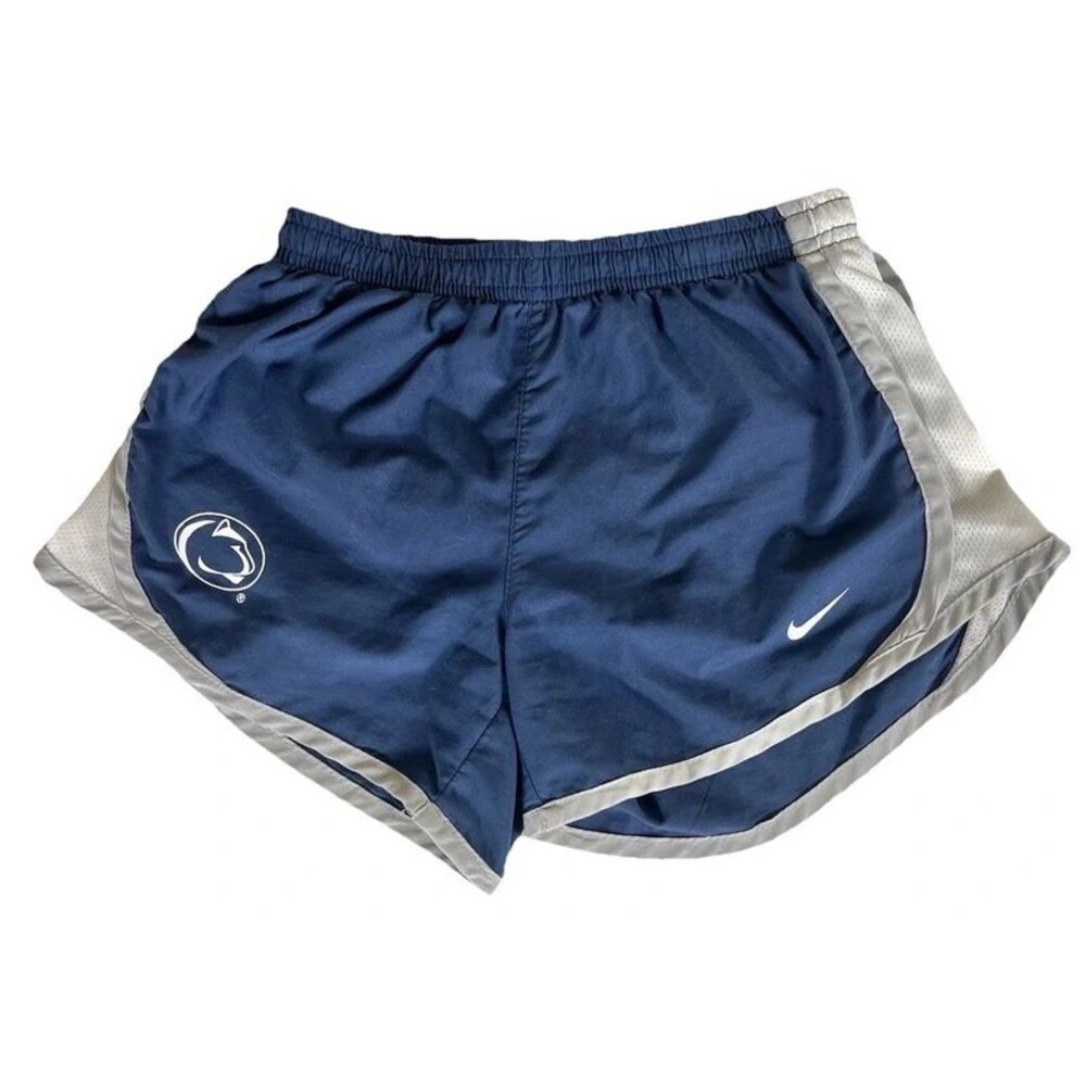 Nike Dri Fit PSU Penn State Nittany Lions Shorts Blue Girls Youth Medium (8-10)